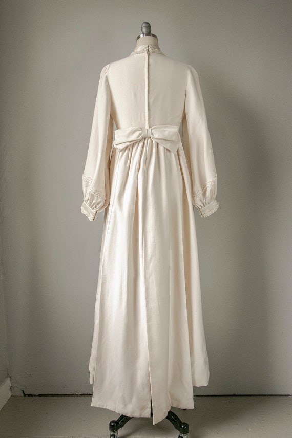 1960s Maxi Dress Emma Domb Wedding Gown Cream S - image 2