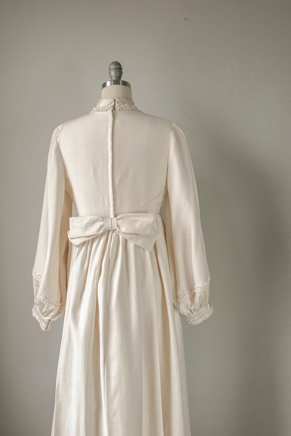 1960s Maxi Dress Emma Domb Wedding Gown Cream S - image 4