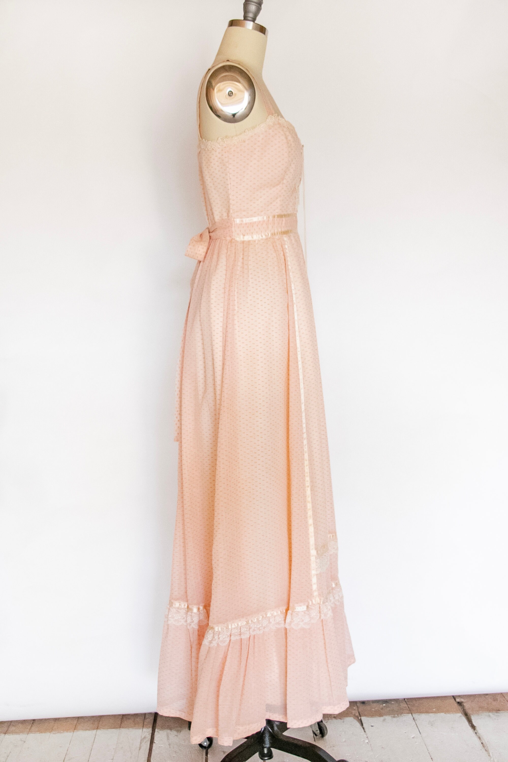 1970s Gunne Sax Dress Sleeveless Corset Maxi XS Sz 7 - Etsy