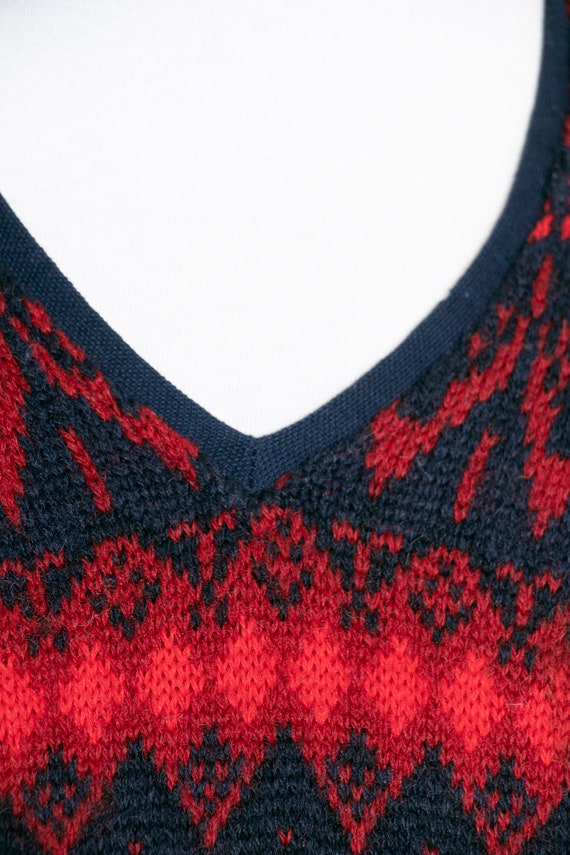 1970s Sweater Wool Knit Scandinavian Small - image 7