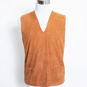 1960s Sweater Vest Catalina Suede + Knit Medium