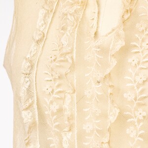 1920s Blouse Sheer Netting Lace Camisole Top S image 6