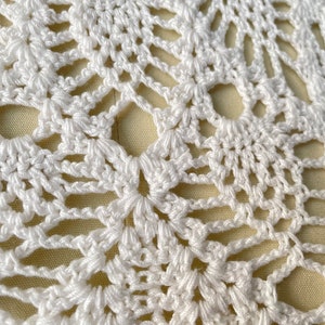 1970s Crochet Blouse Semi Sheer Cotton Top S image 7