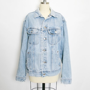 1990s Denim Jacket Lee Blue Cotton Medium