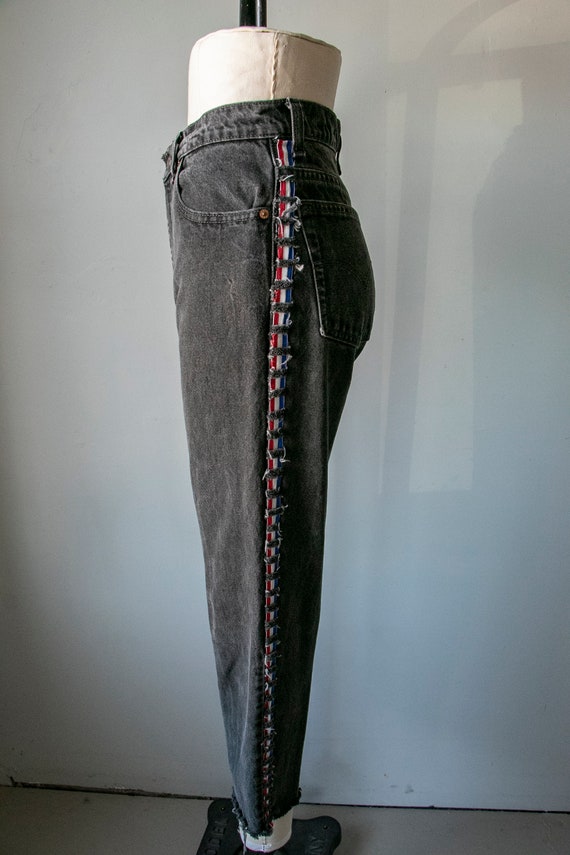 1990s Levi's 550 Jeans Black Denim 29" x 29" - image 2