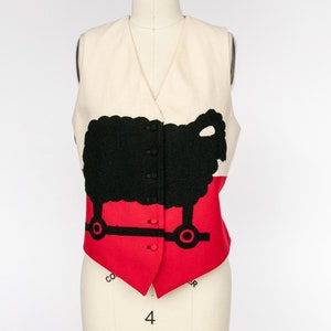 1990s Moschino Cheap & Chic Vest Top Wool M image 1