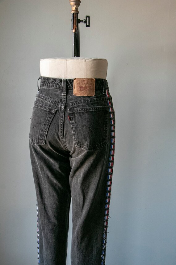 1990s Levi's 550 Jeans Black Denim 29" x 29" - image 5