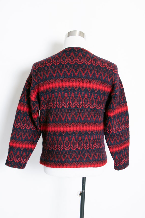 1970s Sweater Wool Knit Scandinavian Small - image 2