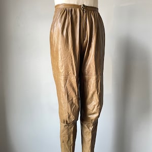 Camel Leather Pants -  Canada