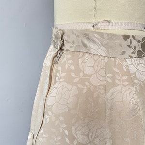 1980s Silk Suit Albert Nipon Skirt Blouse S image 9
