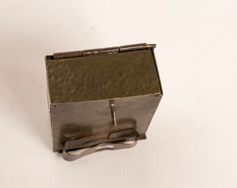 1940s Belt Buckle Cigarette Case Copper