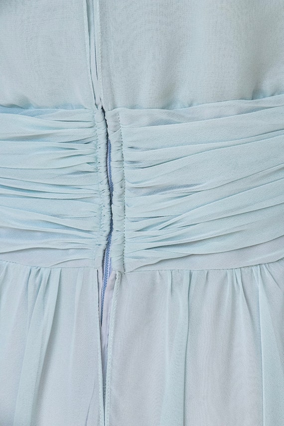 1970s Dress Chiffon Full Skirt Ursula M - image 8