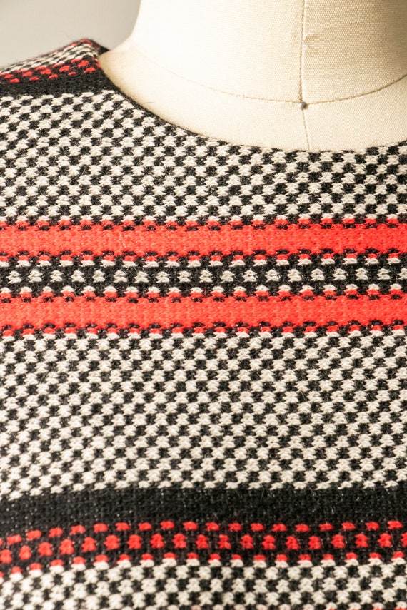 1960s Knit Top Striped Wool J. Tiktiner M - image 6