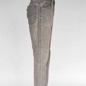1990s Levi's Jeans Gray Denim Cotton High Waist 32 x 32 image 6