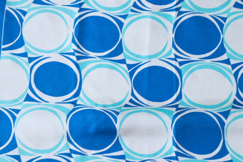 1970s Silk Scarf Burmel Deadstock Square Blue image 4