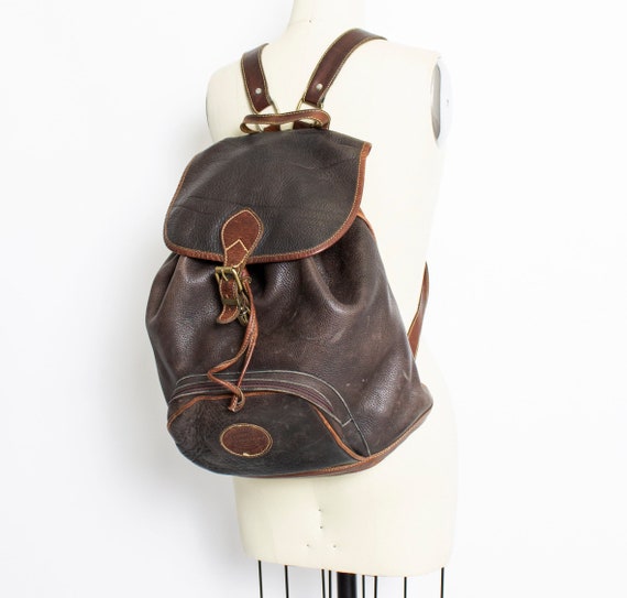 oversized leather backpack