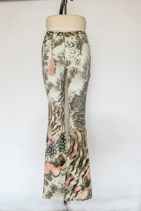 Y2K Roberto Cavalli Pants Printed Jeans XS