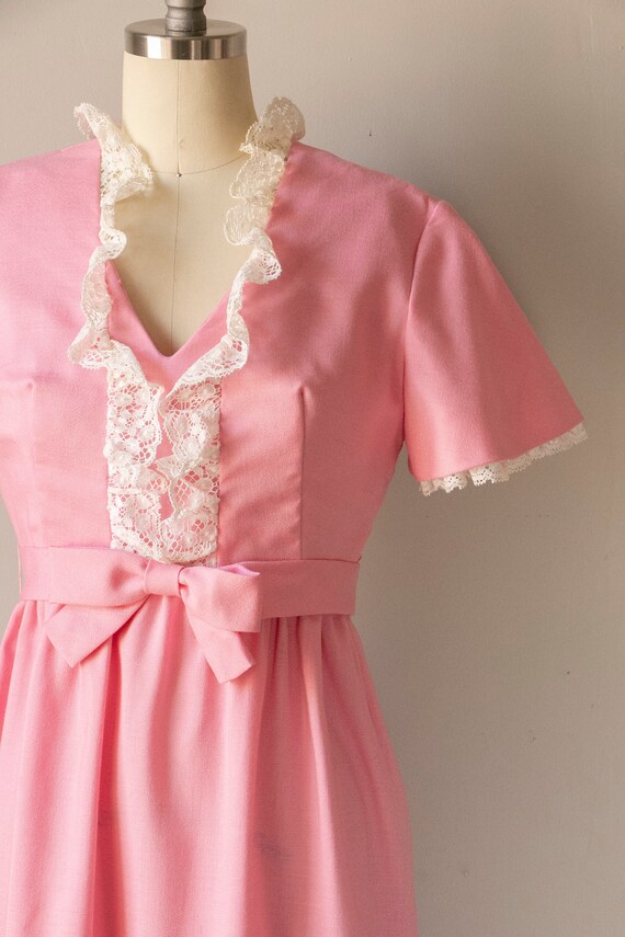 1970s Maxi Dress Pink Lorrie Deb S - image 6