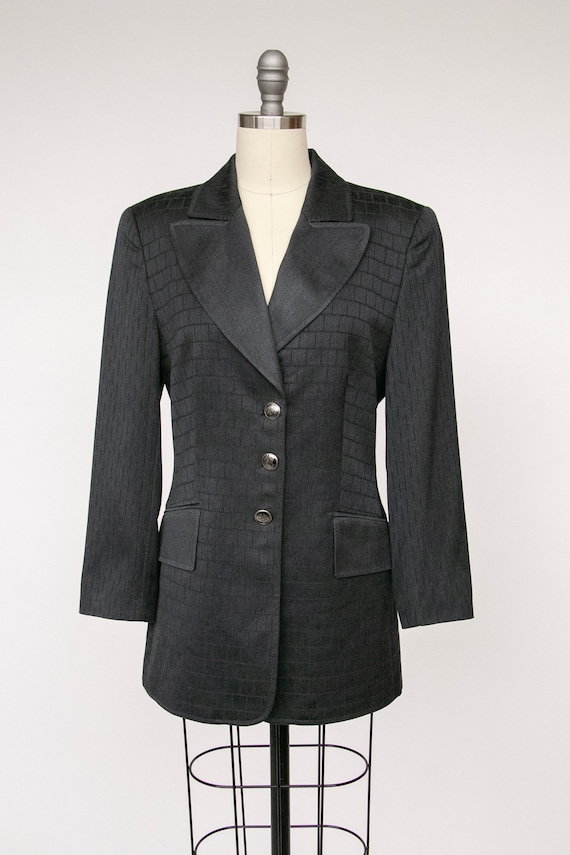 1990s Escada Blazer Designer Suit Jacket M - image 1
