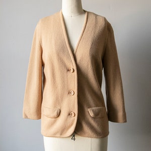 1960s Sweater Wool Mohair Knit Cardigan S