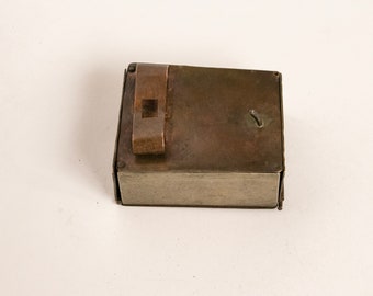 1940s Belt Buckle Cigarette Case Copper