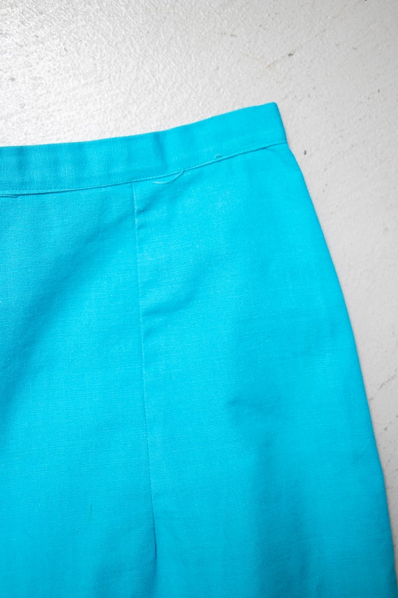 1960s Shorts High Waist Cotton Pin Up XS - image 5