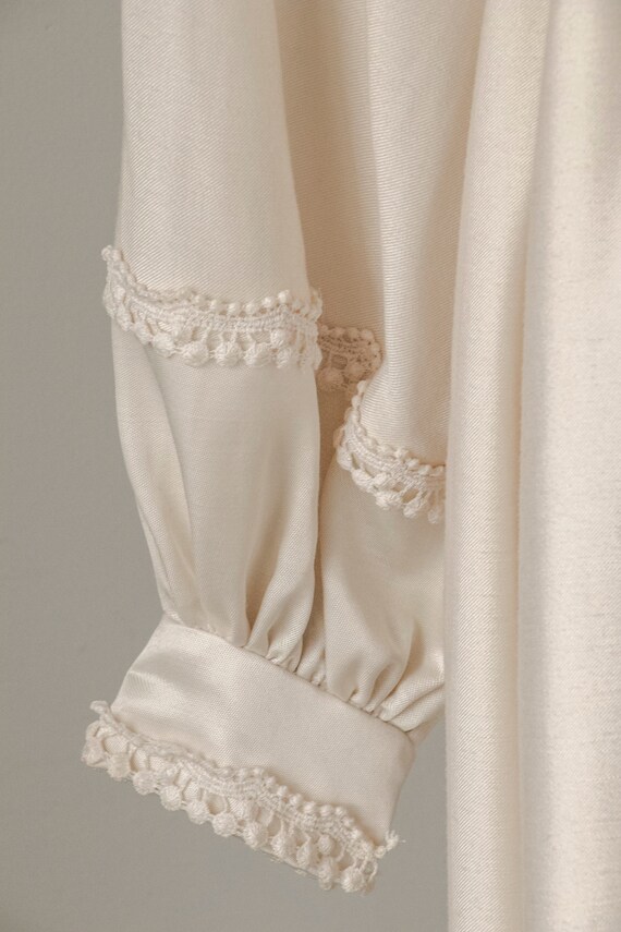 1960s Maxi Dress Emma Domb Wedding Gown Cream S - image 8