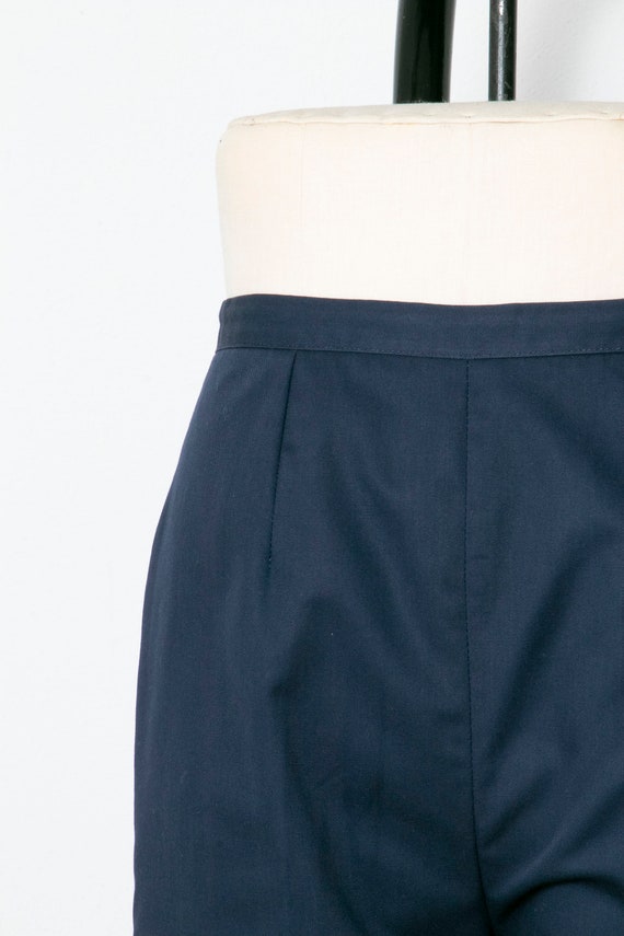 1960s Shorts High Waist Cotton Pin Up S - image 4
