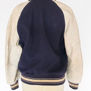 1950s Letterman Jacket Wool Leather Varsity Coat M image 2