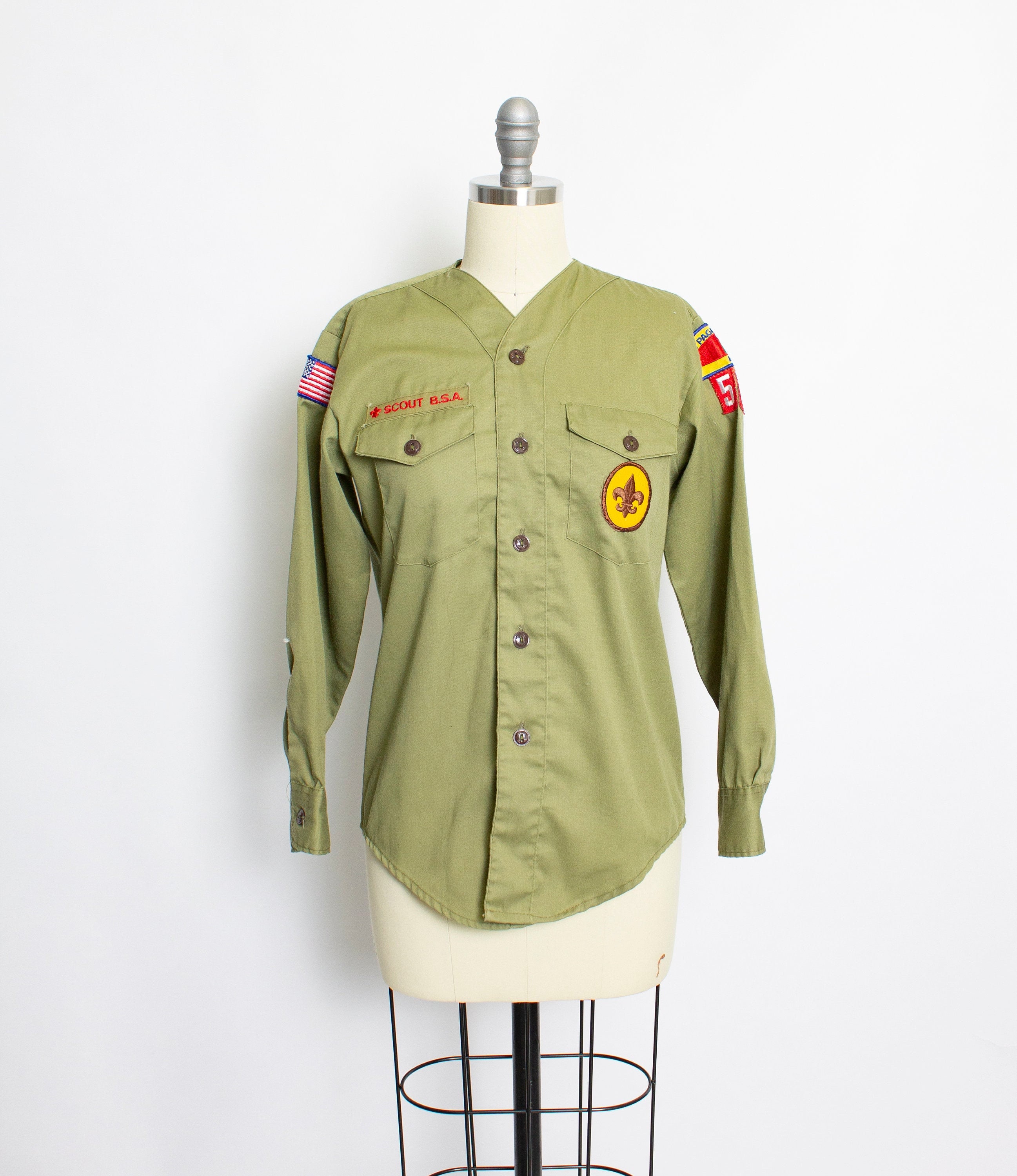 Exclusive  Offer Vintage Boy Scouts of America BSA Green Shoulder