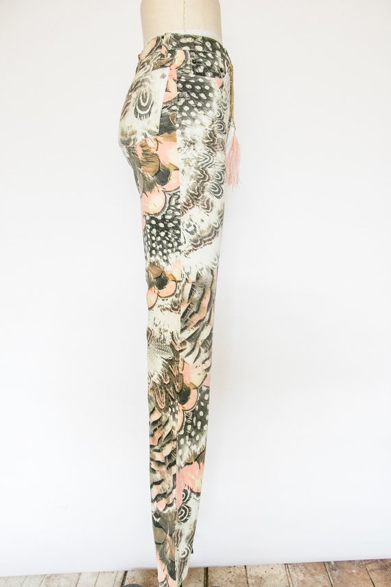 Y2K Roberto Cavalli Pants Printed Jeans XS - image 4