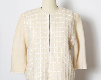 1960s Sweater Cowichan Zip Cardigan Wool Knit M - Etsy