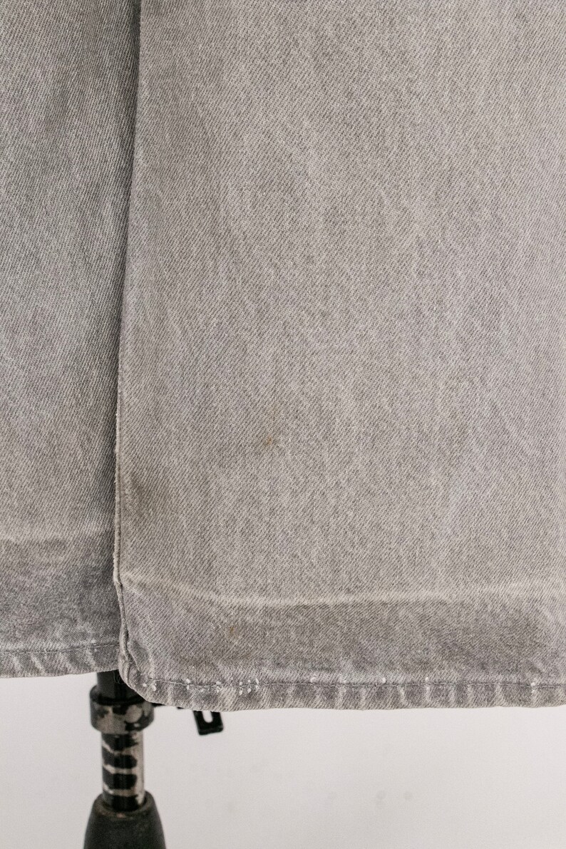 1990s Levi's Jeans Gray Denim Cotton High Waist 32 x 32 image 10