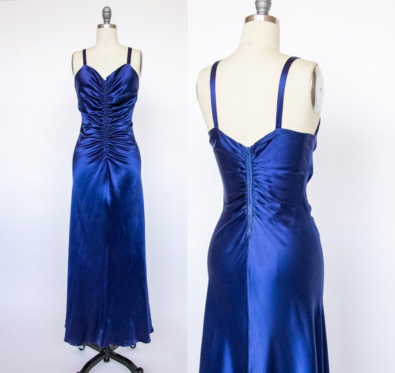 Vintage 40s Bias Cut Hollywood Glamour New York Creation Evening Gown Dress  S | eBay