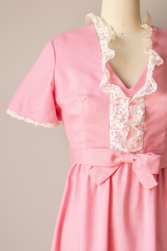 1970s Maxi Dress Pink Lorrie Deb S - image 7