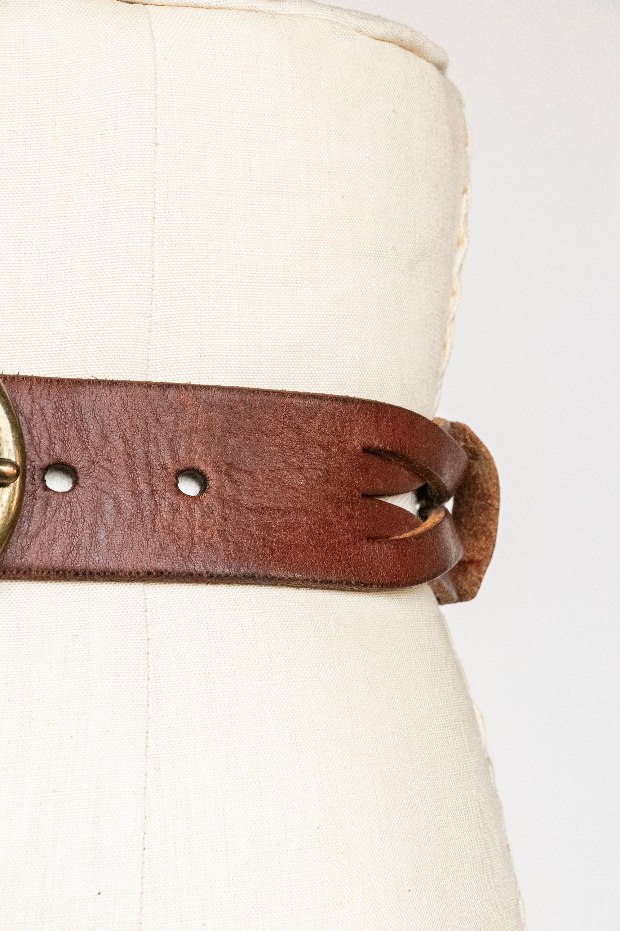 1970s Belt Brown Leather Braided Boho Hippie M/L - Etsy display picture 1