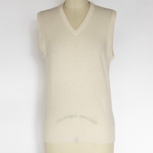 1970s Sweater Vest Wool Knit S