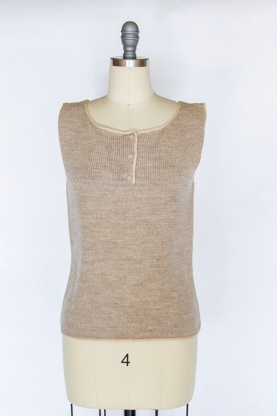 1960s Wool Knit Tank Top Designed by JAX S - image 1