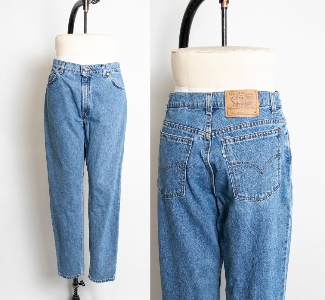 1990s Levi's Jeans Denim Slim Fit High Waist 31 X - Etsy