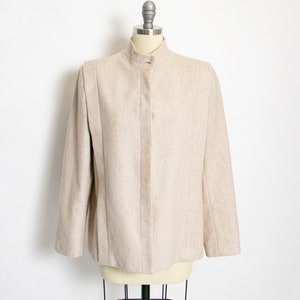 1980s Blazer Wool Jacket Brown Grey S