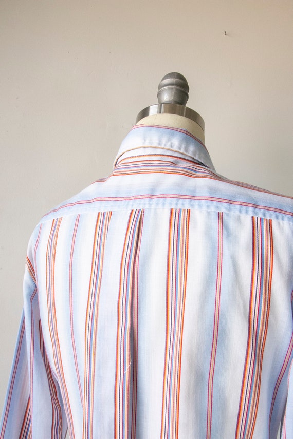 1970s Blouse Striped Top XS - image 5