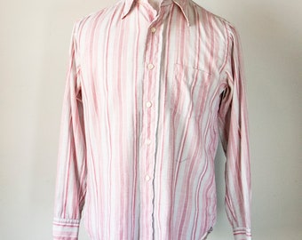 1970s Shirt Men's Striped Nordstrom M