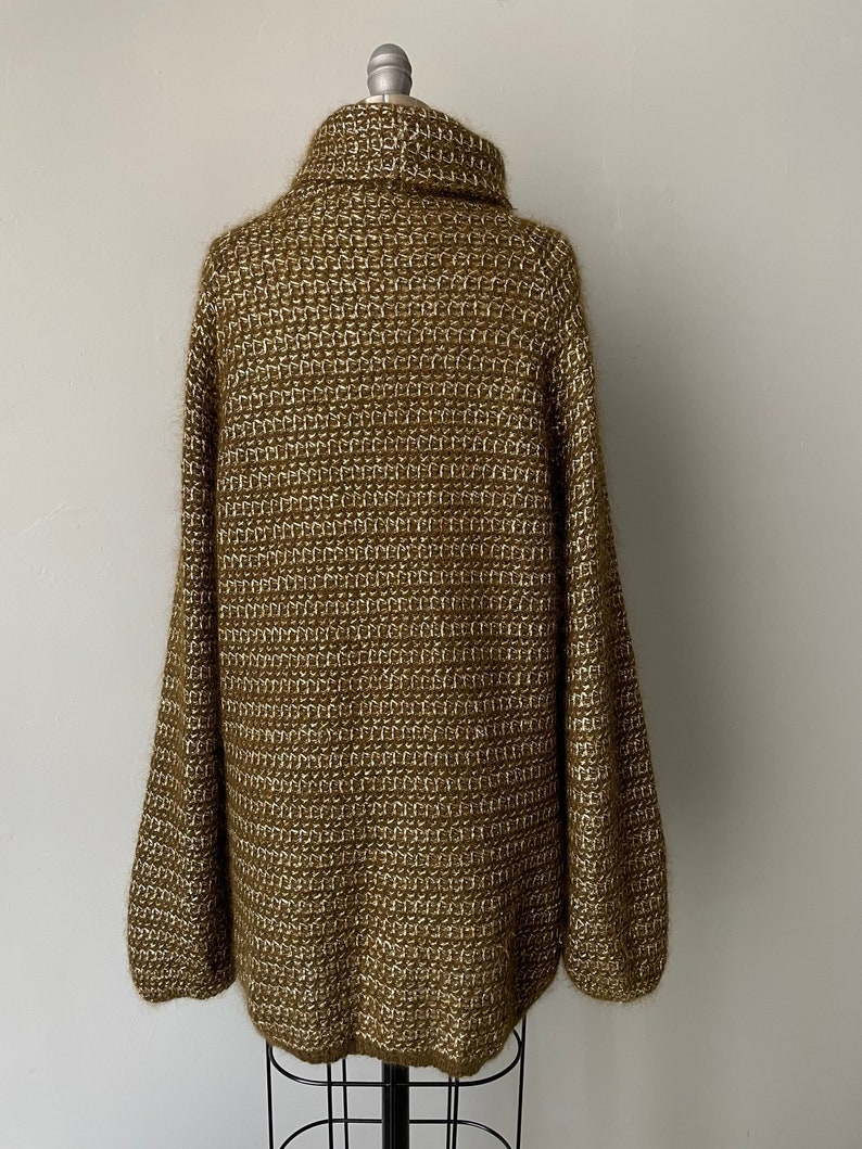 1970s Anne Klein Sweater Mohair Turtleneck M image 2