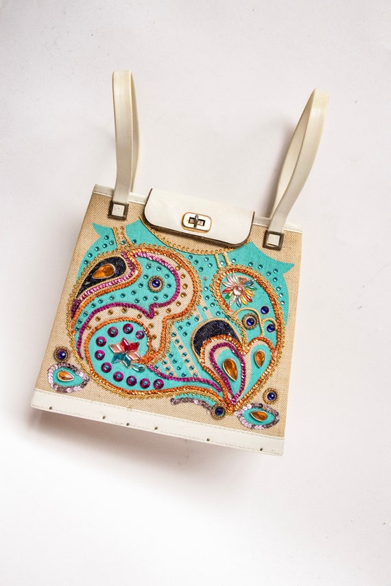 1960s Purse Embellished Tote Bag