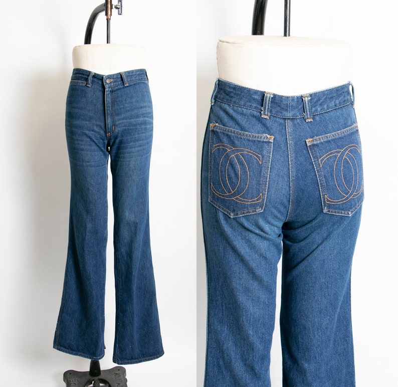 Vintage 1970s Jeans Chemin De Fer Cotton Denim 29 x | Etsy
