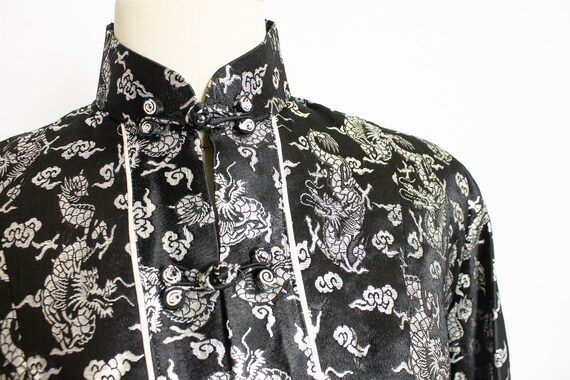 1950s Lounge Jacket Metallic Brocade Large - image 6