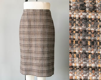 Jupe Crayon Pendleton Laine Grise – Taille 12, Doublée, Poches, Vintage