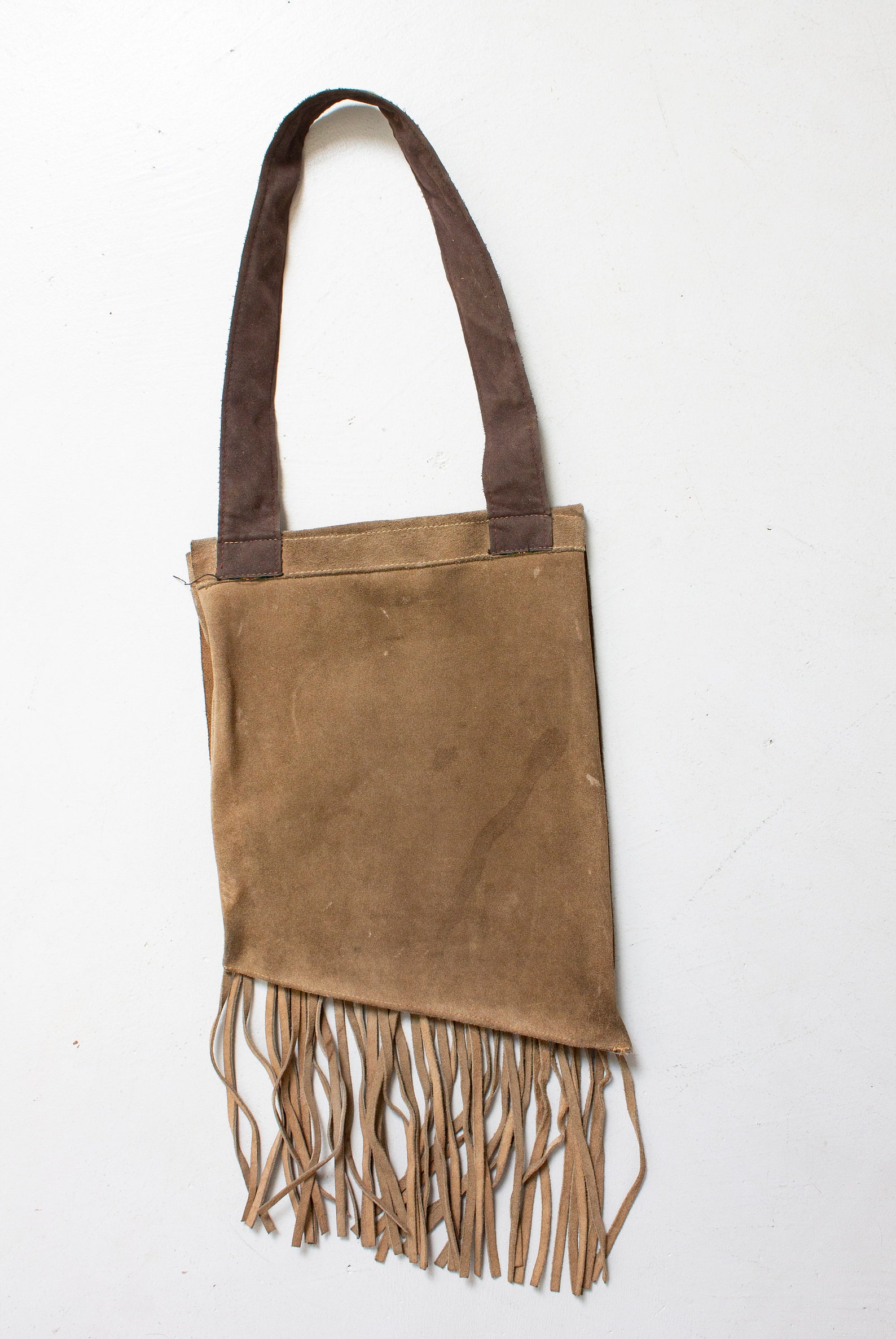 1970s Suede FRINGE Boho Purse Leather Shoulder Bag Etsy