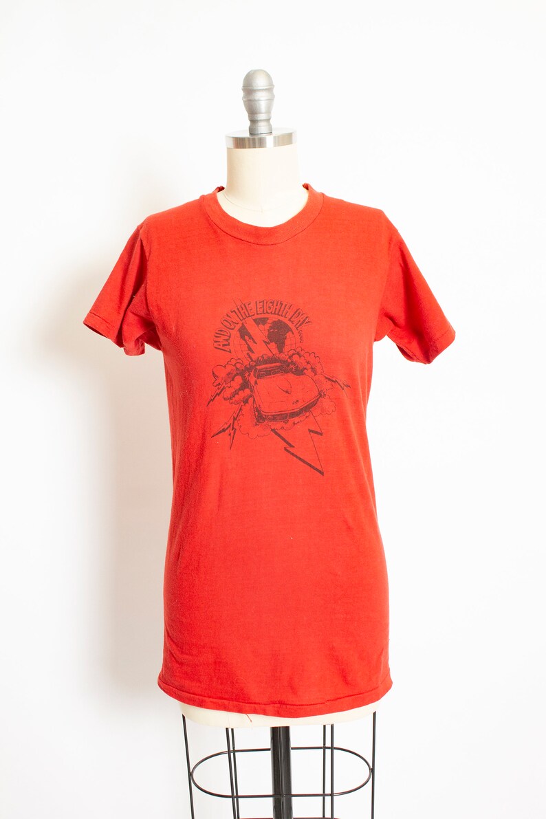 1970s T-Shirt Corvette Car Red Tee Shirt XS image 10
