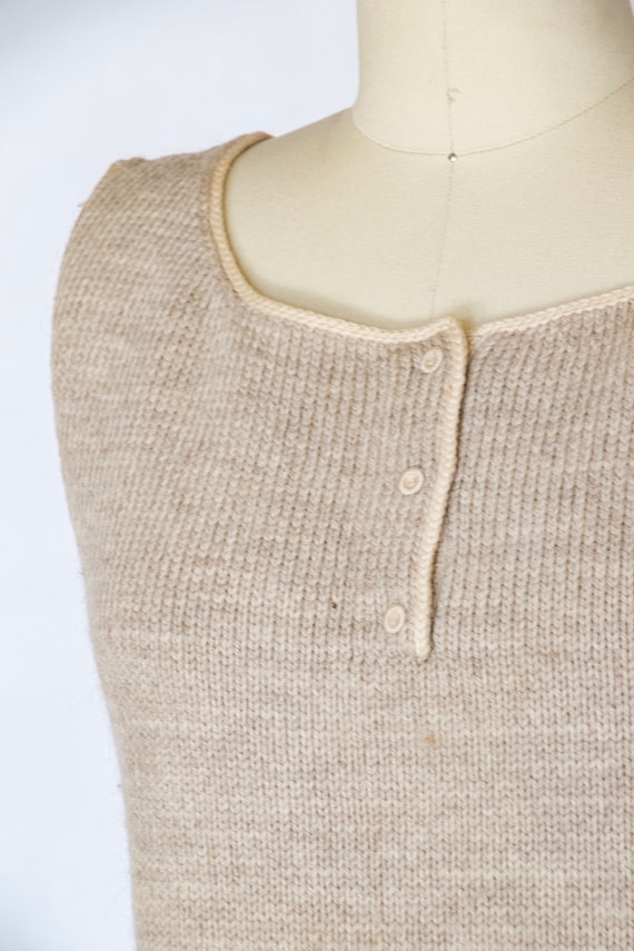 1960s Wool Knit Tank Top Designed by JAX S - image 7